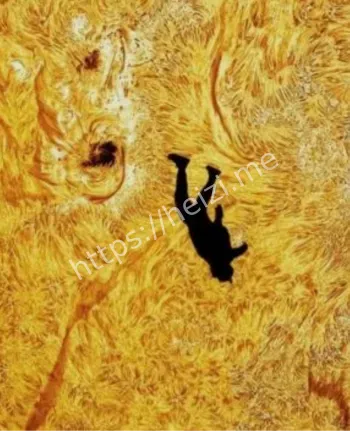 人类坠入太阳照片